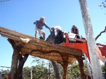 Sodding the roof