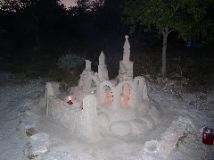 Sand Castle at twilight